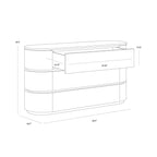 Organic Marble Dresser with Storage, Sculptural - Bedroom | Polished Finish