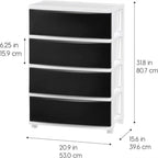 4 Drawer Wide Storage Drawer