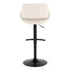 LumiSource Set of 2 Fabrico Adjustable Barstools PU