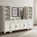 Crosley Tara 3Pc Sideboard And Bookcase Set - 15x97x67.63