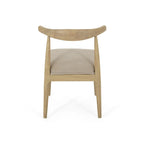 Cortina Fabric and Rubberwood Dining Chairs (Set of 2) by Christopher Knight Home