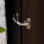 Hitow Minimalist Armoire Corner Wardrobe Double Door and Drawer Designs