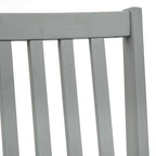 Set of 4 Solid Wood Slat-Back Dining Chairs, Sturdy Frame, Classic Design, Easy Assembly