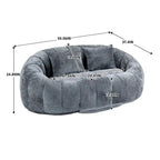 Chenille Bean Bag Chair Lazy Sofa