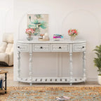 Modern Console Table with 4 Drawers and 1 Shelf