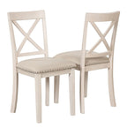 42-54 Farmhouse Round Extendable Dining Table for 4