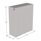 Strick & Bolton Suger 3-door Mirrored Armoire