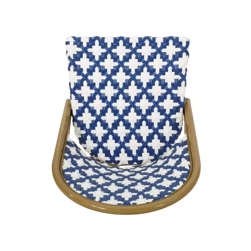 Christopher Knight Home Baron Bistro Chairs with Woven Rattan and Aluminum Frame (Set of 4)