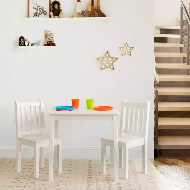 3pc Kids Wood Table and Chair Set - Humble Crew