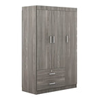 3-Door Wardrobe with 2 Drawers