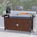 Outdoor Grill Cart With Stainless Steel Tabletop(no include stool)
