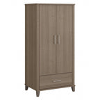 Somerset Tall Entryway Cabinet with Doors and Drawer by Bush Furniture