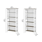 Key West 5 Shelf Bookcase Set by Bush Furniture