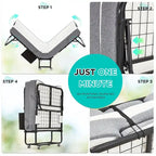 Erommy Folding Bed with Memory Foam Mattress: Portable foldable guest bed for adults with luxurious 5-inch memory foam mattress