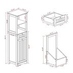 One-Drawer Tilt-Out Laundry Sorter Cabinet