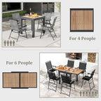 31.5-63Outdoor Extendable Patio Table L-shaped Brace Included