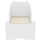 Okak Bear-Shaped Floor Bed for Ages 3-6, Toddler Bed Frame with Safety Fence, Cute Animal-Shaped Kids Bed