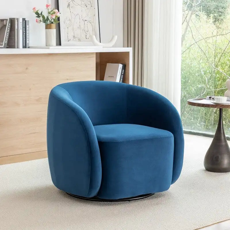 Modern Swivel Barrel Accent Chair