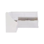Tobin Traditional Solid Wood Backless Storage Corner Nook Breakfast Bench Cushion White - Linon