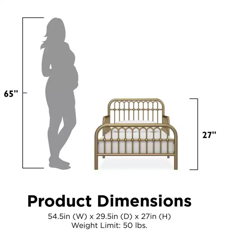 Little Seeds Monarch Hill Ivy Metal Toddler Bed