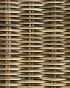 Poltrona da giardino con poggiapiedi Rattan Naturale