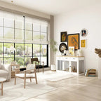 Modern Large Dog Crate with Storage Drawers - Elegant Espresso Finish