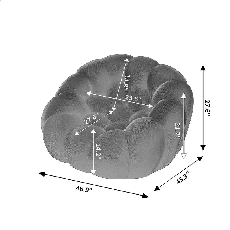 Modern Loveseat Bubble 2 Seater Upholstered Sofa Couch 3D Textile Mesh Fabric for Living Room