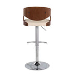 Set of 2 Pino Mid - Century Modern Adjustable Barstool with Swivel - Lumisource