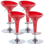 Plastic Chrome Swivel Bar Stool Height Adjustable