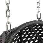 LeisureMod 2 Person Hanging Egg Chair with Stand - Outdoor/Indoor Rattan Wicker Patio Swing Hammock Lounger with Cushions