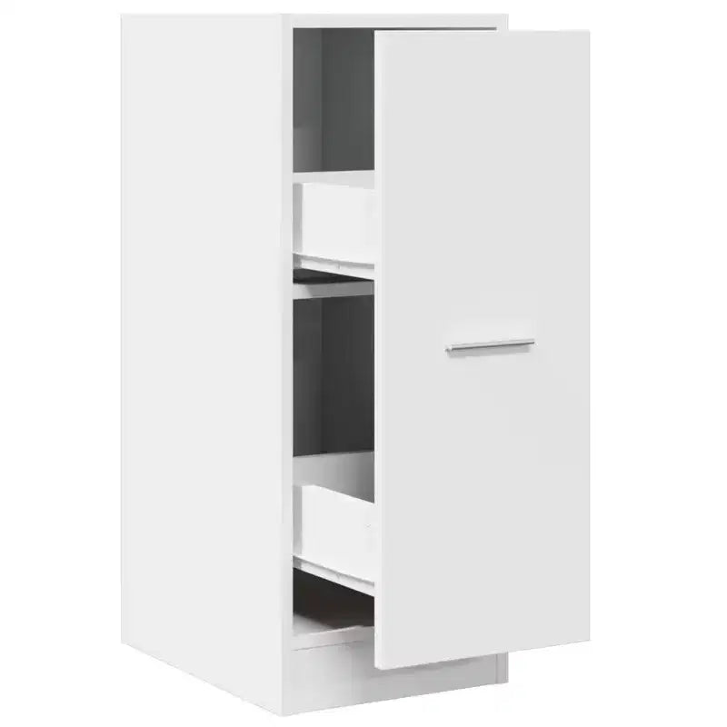 XL Apothecary Cabinet White Engineered wood 11.8 x 16.1 x 30.5 in