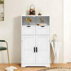 Floor Cabinet with 2 Doors 2 Drawers - 11.4D x 23.6W x 42.7H