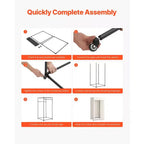 VEVOR Fitting Room, Dressing Room with Thick Polyester Curtains, Privacy Space with Shading Curtain and a Hook, 39 x 39 x 78 in, Gray