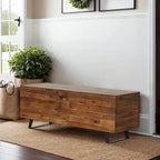 Broadmore 46-inch Acacia Wood Storage Bench