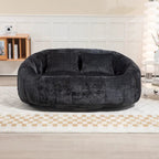 GDFStudio - Laurel Chenille 2-Seater Lazy Sofa with High-Density Foam and Oversized Comfort