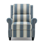 2 Set Nail-head Padded Seat Pushback Recliner Chair