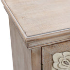 Farmhouse 37.4 Tall 2-Door Wood Storage Cabinet - 37.4 H x 27.68 W x 13.23 D