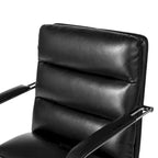 Glitzhome Leatherette Adjustable Swivel Desk Office Chair with Armrest Ergonomic Design