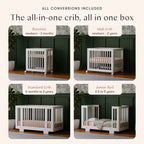 Babyletto Yuzu 8-in-1 Convertible Crib with All-Stages Conversion Kits