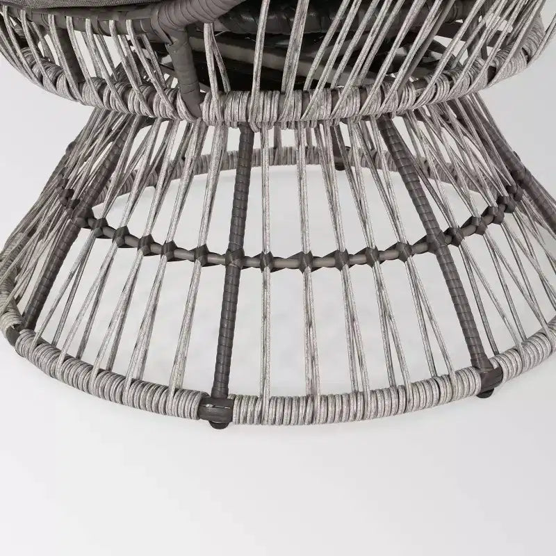 Pintan Wicker Swivel Egg Chair - Christopher Knight Home