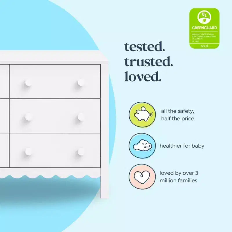 Scallop 6-Drawer Dresser