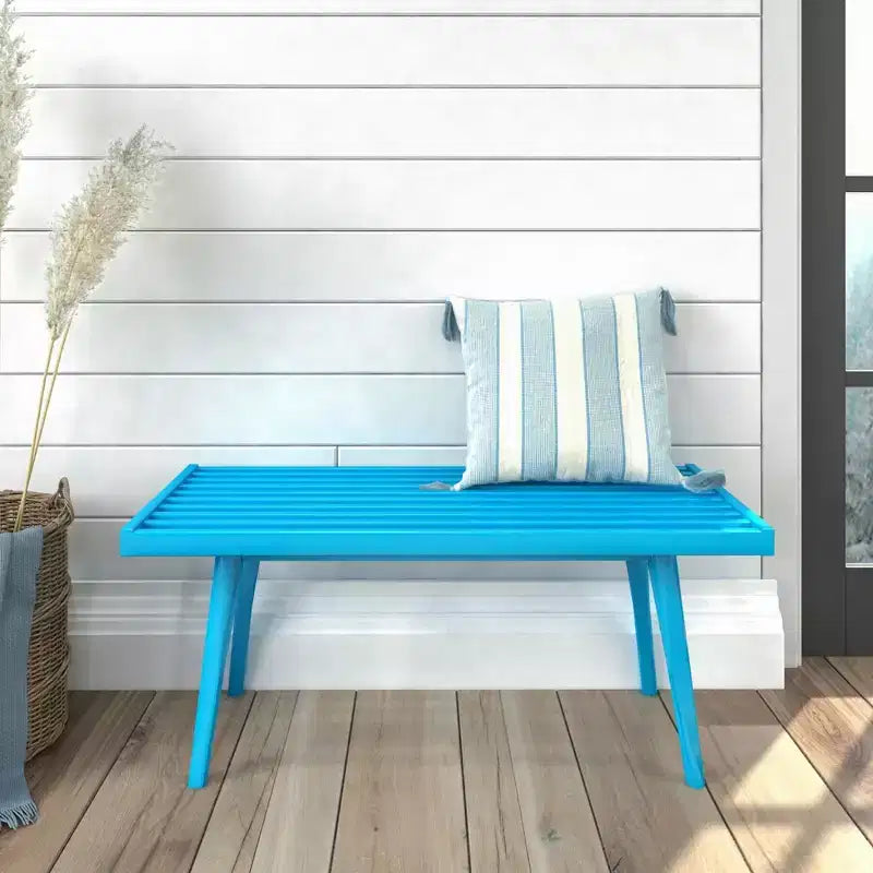 Plank+Beam Entryway Bench, Solid Wood End of Bed Bench for Bedroom, Hallway, Porch, 41.25