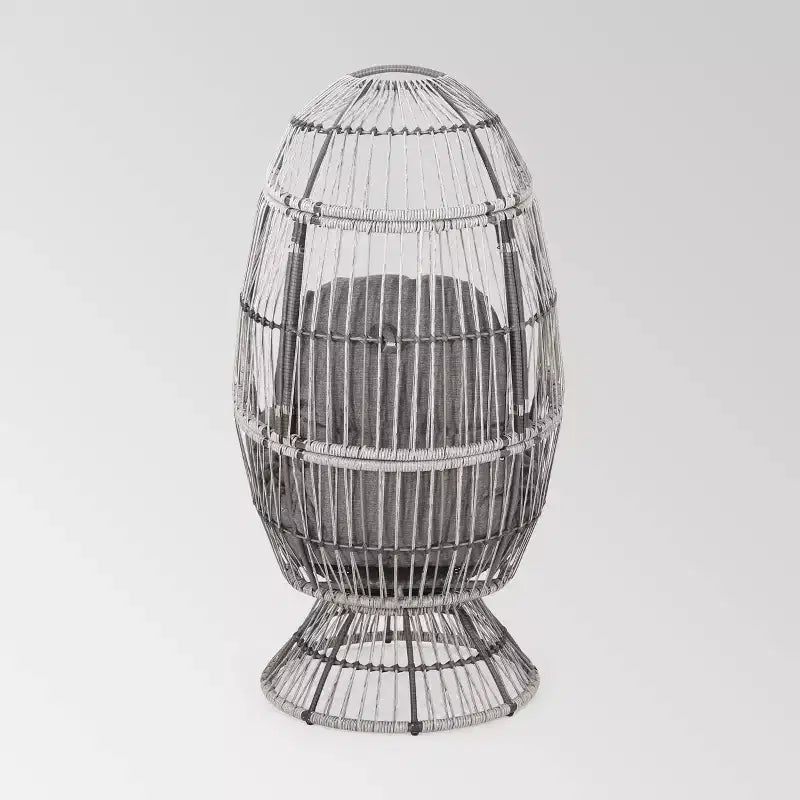 Pintan Wicker Swivel Egg Chair - Christopher Knight Home