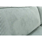 Roomfitters Large Sofa Bed with Storage, Modern 3 Seater Couch Furniture, Upholstered Back Sofa for Small Spaces