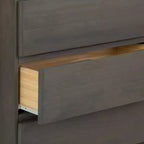Solid Wood Farmhouse 6 Drawer Dresser