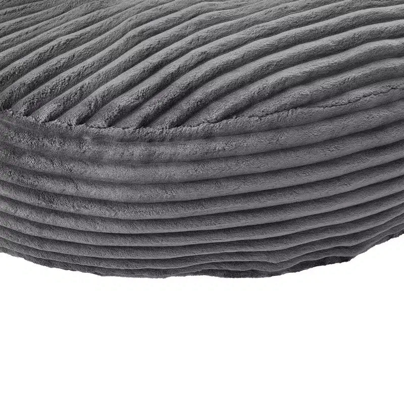 Bean Bag Sofa for Adults Kids, Oversized Corduroy Bean Bag Chair with 3 Pillows & Armrest for Living Room Bedroom - ModernLuxe