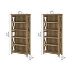 Key West 5 Shelf Bookcase Set by Bush Furniture