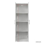 High Wardrobe/Armoires with 3 Shelves