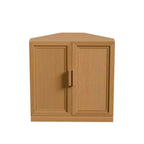 Dovelina Corner Cabinet with Adjustable Shelves Sideboard Buffet Wine Cabinet Kitchen and Dining Cabinet with Wood Doors - 31H x 31W, 36H x 31W