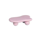 Pink Cloud-Shape Coffee Table with Ball Legs, 1-Person